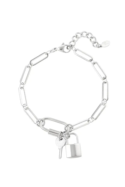 Armband schakels sleutel & slot