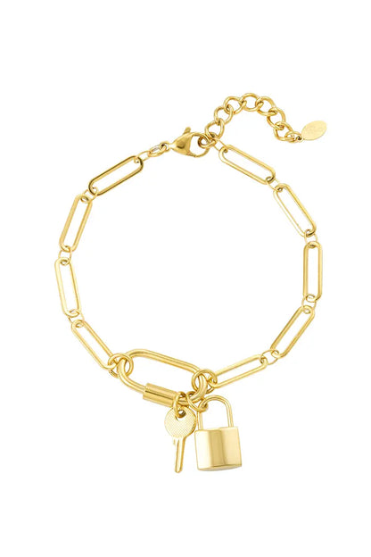 Armband schakels sleutel & slot